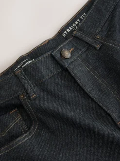 Indigo blauwe wassing - Signature Brushed Cosy Check Denim Jeans