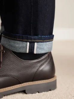 Indigo blauwe wassing - Slim Fit - Signature Selvedge Denim Jeans