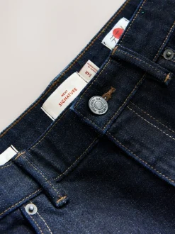 Indigo blauwe wassing - Slim Fit - Signature Selvedge Denim Jeans