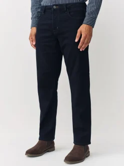 Indigo blauwe wassing - Straight fit - Comfortabele stretchjeans