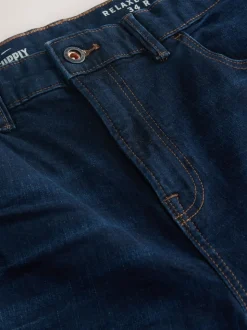 Inktblauw - Relaxed fit - Authentieke stretch denim jeans