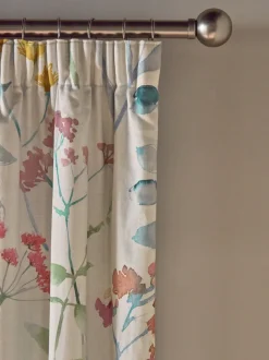 Isla - Verduisterende/thermische plooigordijnen met bloemenprint