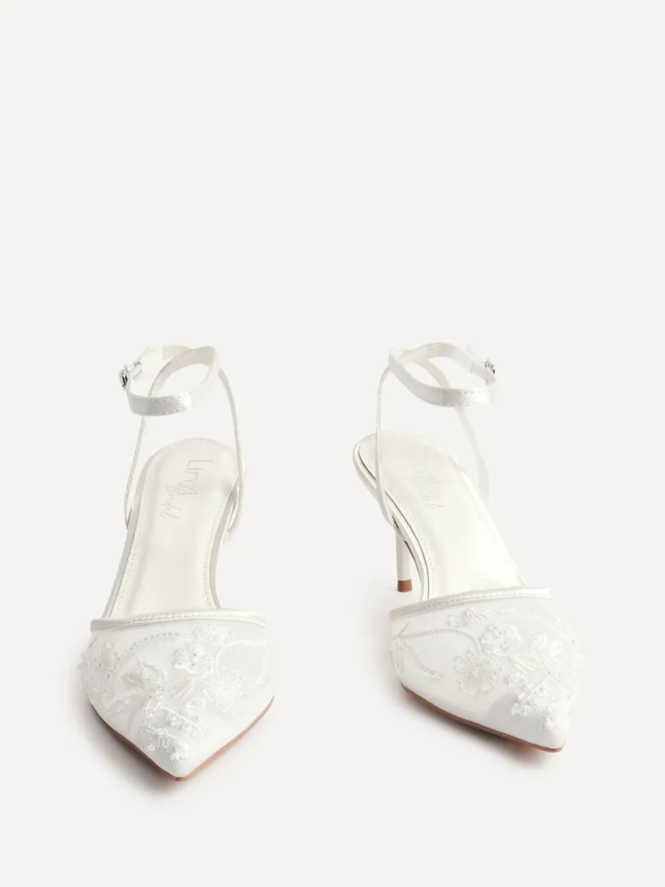 Ivoor - Linzi Serenade Beaded Mesh Court Heels