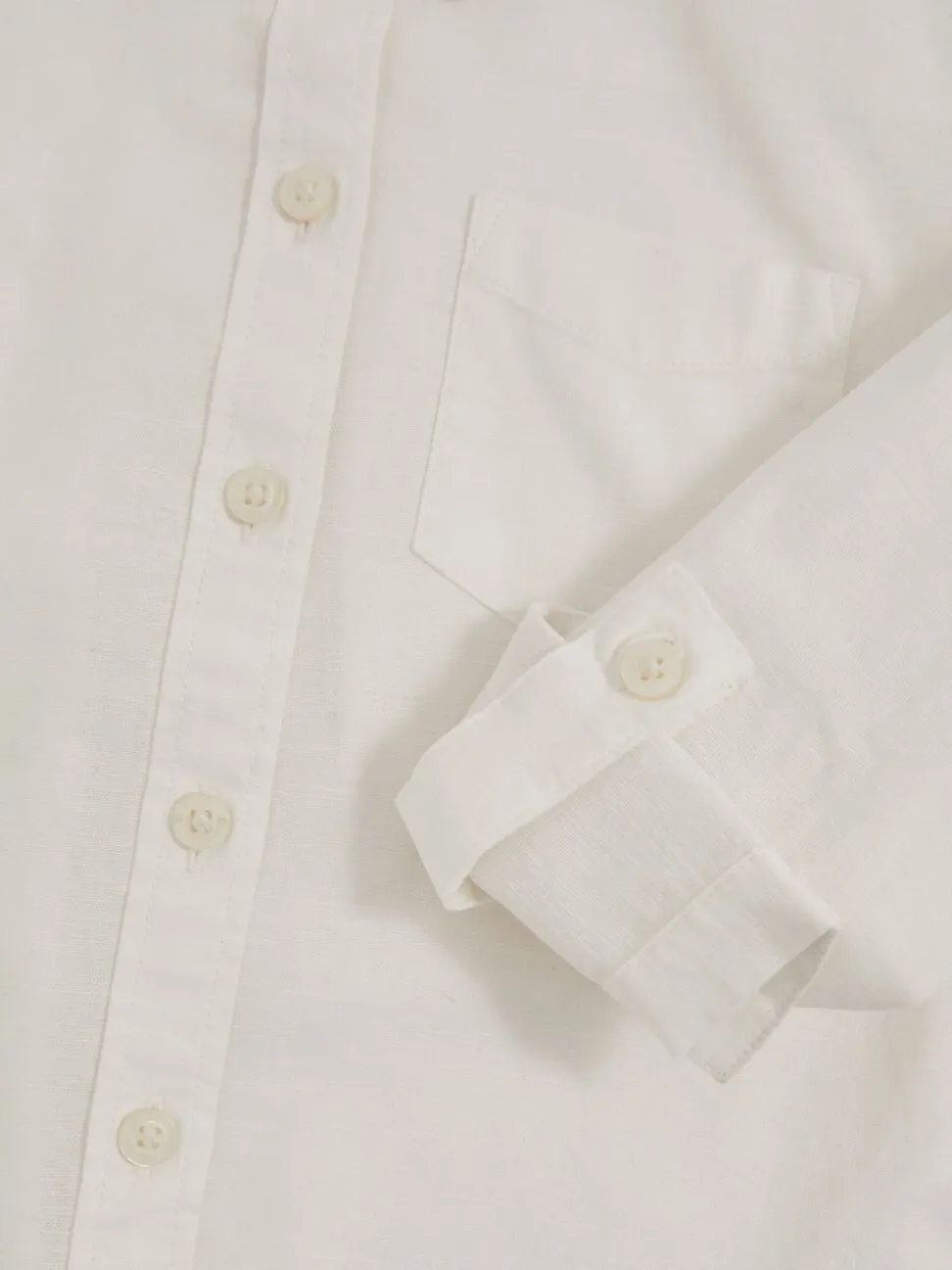 Ivoor - Reiss Leora Linen Roll-Cuff Shirt