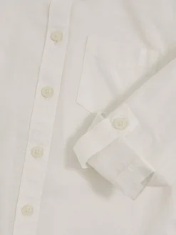 Ivoor - Reiss Leora Linen Roll-Cuff Shirt
