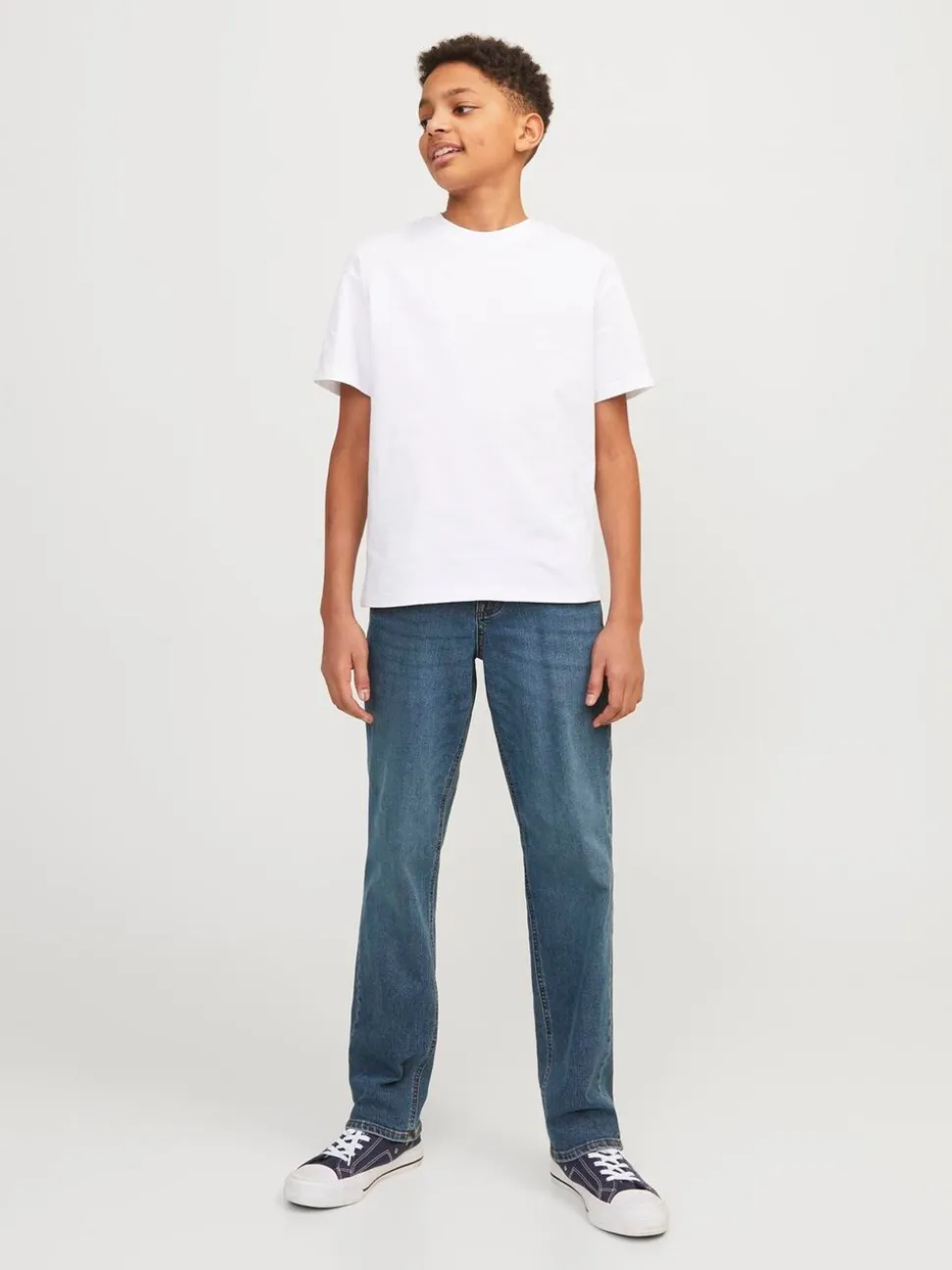JACK & JONES Junior Clark regular fit jeans met rechte pijpen