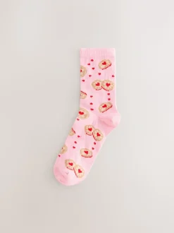 Jammy Heart - Set van 4 paar enkelsokken