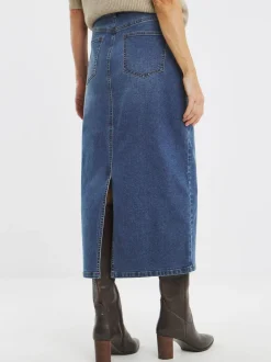 JD Williams Mid Wash 24/7 Denim Maxi Skirt