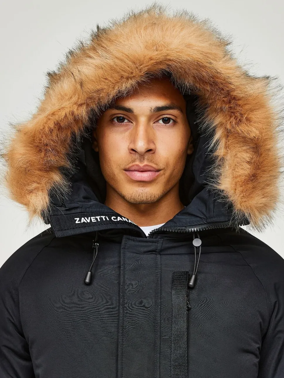 Jet black - Zavetti Canada Abelli voor heren 2.0 Bomberjack met capuchon
