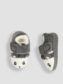JoJo Maman Bébé - Gemakkelijk pantoffels met pandabeertje voor meisjes