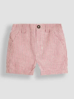 JoJo Maman Bébé - Gestreepte seersucker short