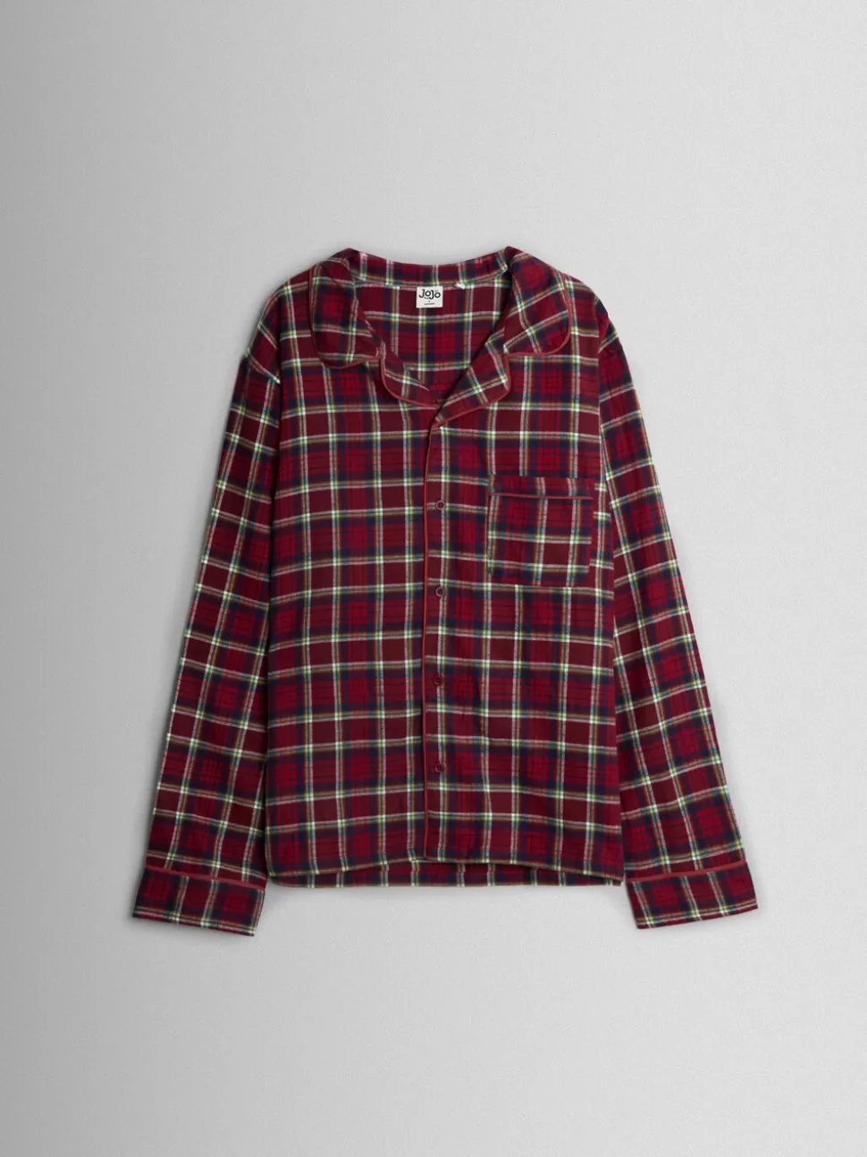 JoJo Maman Bébé - Klassieke kerstpyjamaset met ruit voor heren