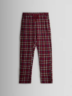 JoJo Maman Bébé - Klassieke kerstpyjamaset met ruit voor heren