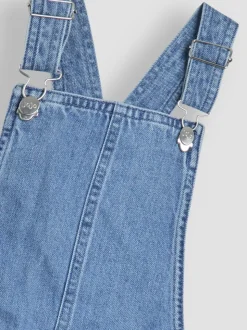 JoJo Maman Bébé - Korte denim bretelbroeken