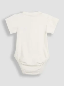 JoJo Maman Bébé 2 -Pack Stegosaurus & Effen Korte mouwen Bodysuits