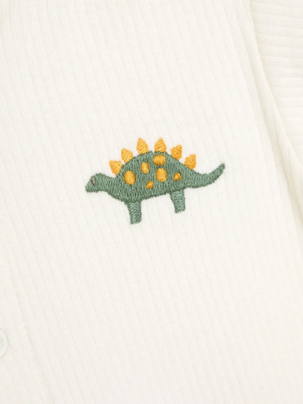 JoJo Maman Bébé 2 -Pack Stegosaurus & Effen Korte mouwen Bodysuits