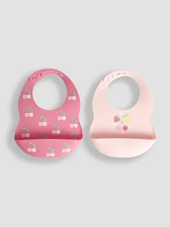 JoJo Maman Bébé - Set van 2 siliconen slabbetjes