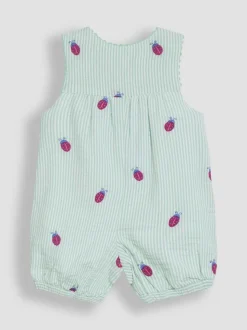 JoJo Maman Bébé - Tuinbroek met borduursel