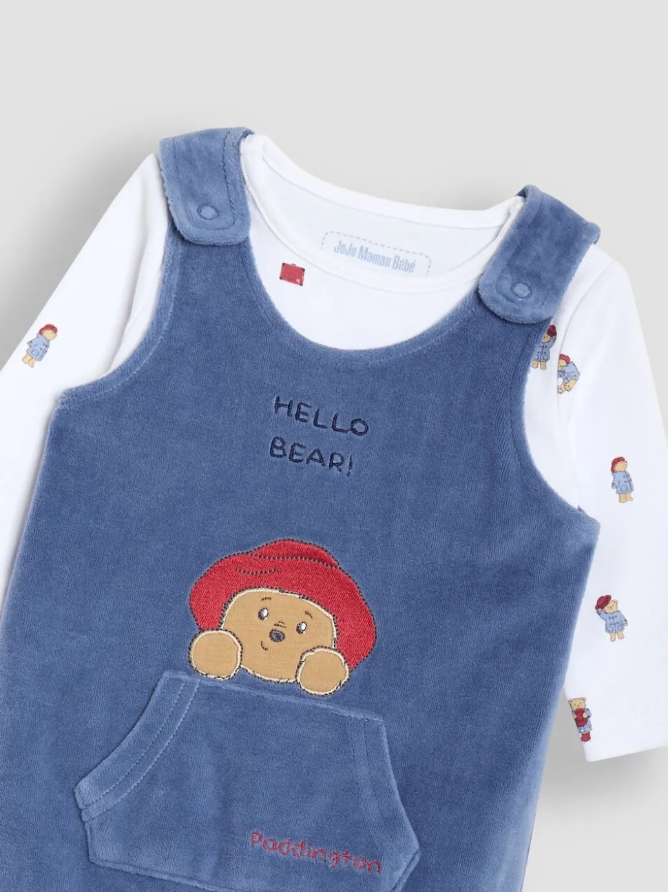 JoJo Maman Bébé Appliqué Dungaree Set