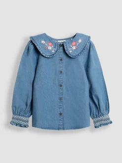 JoJo Maman Bébé blouse met ruchekraag