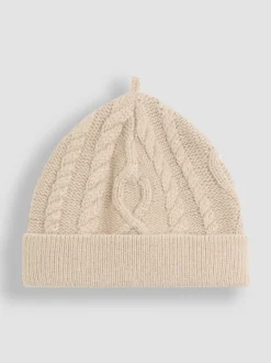 JoJo Maman Bébé Cable Knit All-In-One With Hat