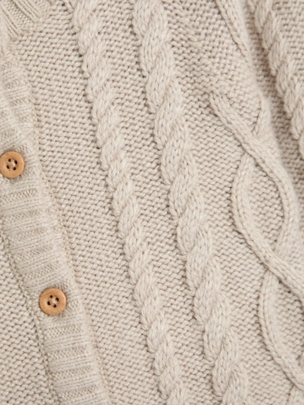 JoJo Maman Bébé Cable Knit All-In-One With Hat