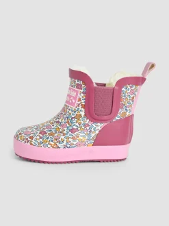 JoJo Maman Bébé Cosy Lined Ditsy Ankle Wellie