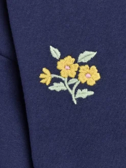 JoJo Maman Bébé Embroidered Sweatshirt & Skirt Set
