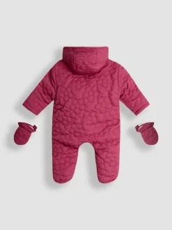 JoJo Maman Bébé Floral Quilted Pramsuit