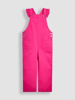 JoJo Maman Bébé Frill Shoulder Dungarees
