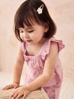 Jojo Maman Bébé jumpsuit met ruchemouwtjes
