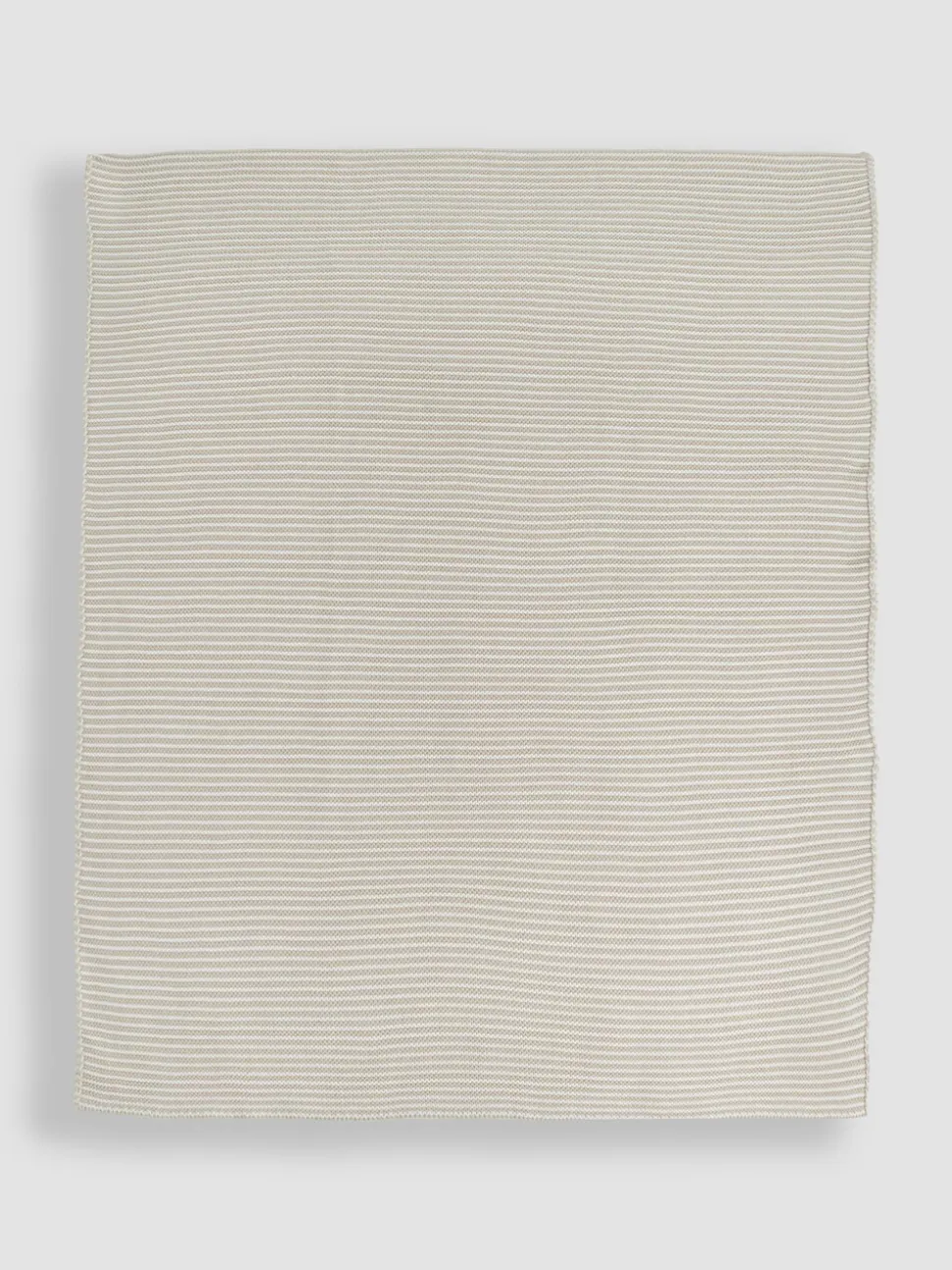 JoJo Maman Bébé Knitted Stripe Blanket Grey