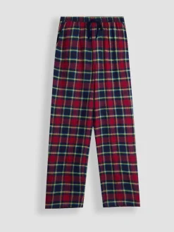 JoJo Maman Bébé Mens Christmas Check Bottom Pyjamas Set