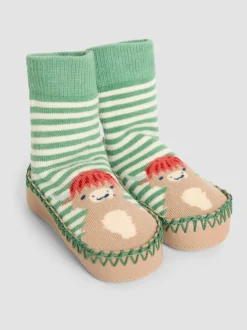 Jojo Maman Bébé moccasin pantoffelsokken