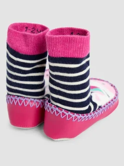 Jojo Maman Bébé moccasin pantoffelsokken