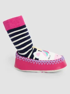 Jojo Maman Bébé moccasin pantoffelsokken