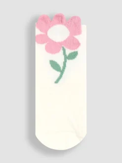 JoJo Maman Bébé 3-Pack Flower Socks