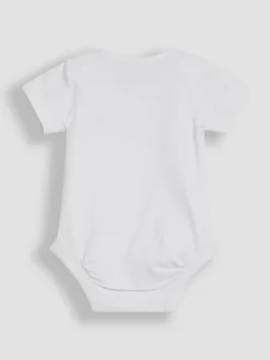 JoJo Maman Bébé 2-Pack Zeilbootstrepen & Effen Bodysuits