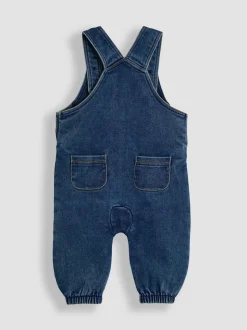 JoJo Maman Bébé 2-Piece Denim Dungarees & Top Set