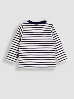 JoJo Maman Bébé 2-Piece Denim Dungarees & Top Set