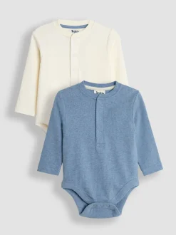 JoJo Maman Bébé Ribbed Bodies 2 Pack