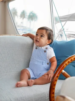 JoJo Maman Bébé rompertje met geborduurde kraag
