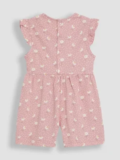 JoJo Maman Bébé Ruffle Shoulder Speelpakje van 100% Katoen