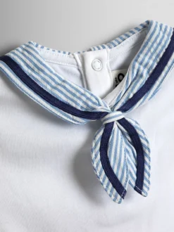 JoJo Maman Bébé Sailor Collar Bodysuit