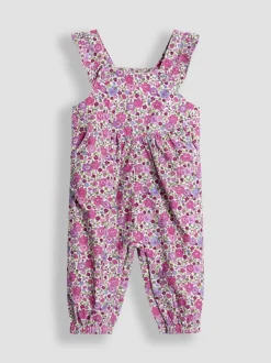 JoJo Maman Bébé Set van corduroy tuinbroek en top