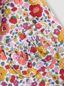 JoJo Maman Bébé Set van corduroy tuinbroek en top