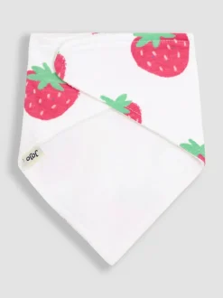 JoJo Maman Bébé Strawberry Dribble Bibs 2 Pack