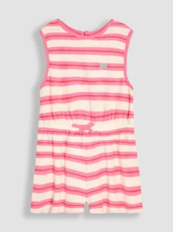 JoJo Maman Bébé Towelling Sunsuit & Scrunchie