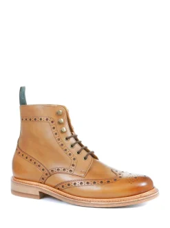 Jones Bootmaker naturelkleurige Baker Street Goodyear enkellaarzen