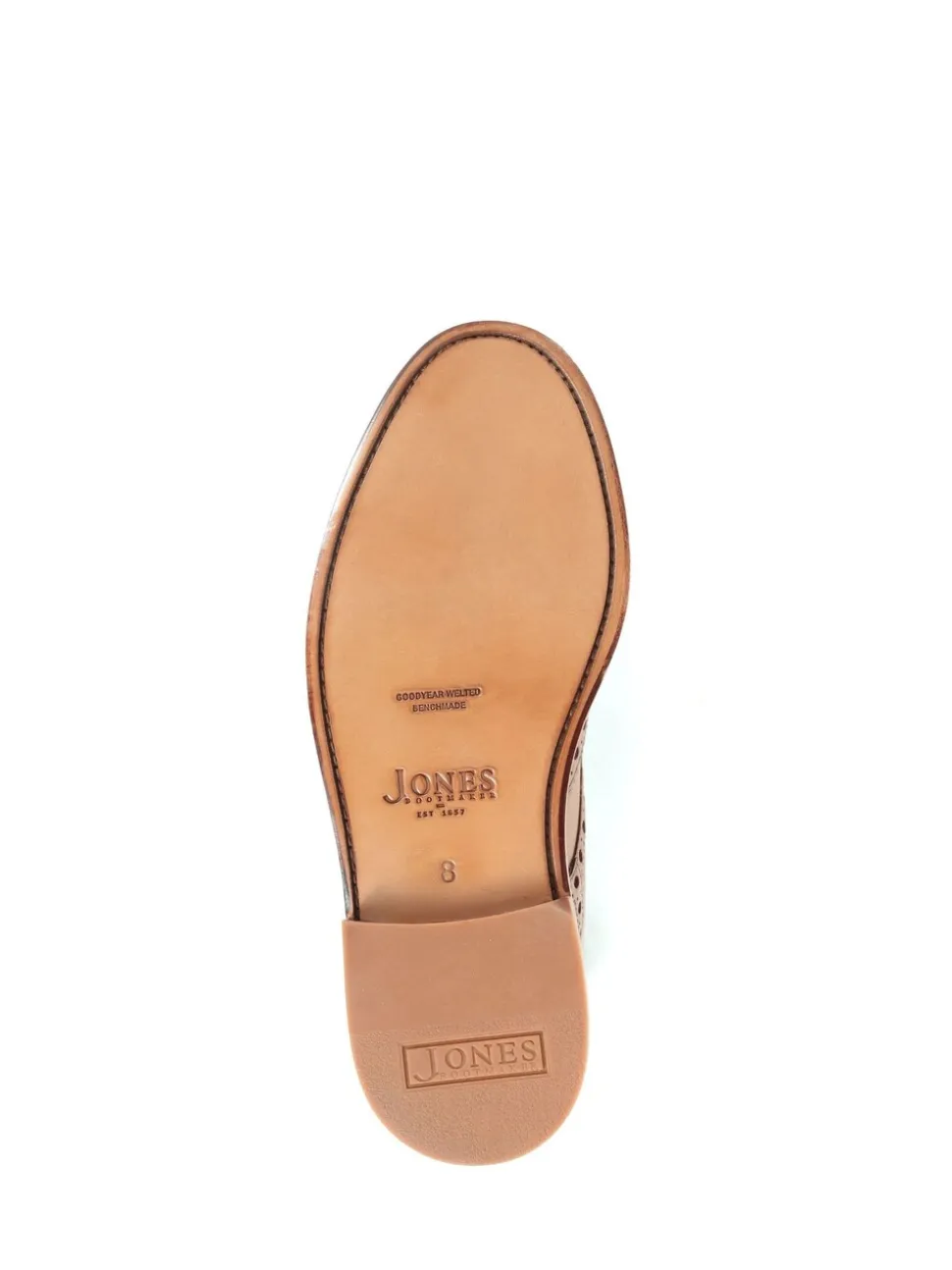 Jones Bootmaker naturelkleurige Baker Street Goodyear enkellaarzen
